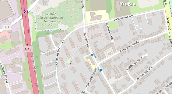 Friseur auf Satellitenbild