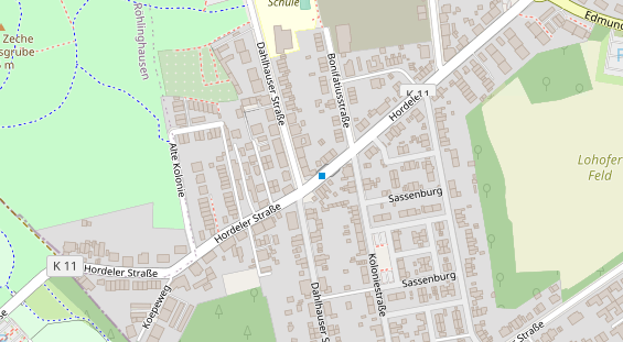 Friseur auf Satellitenbild