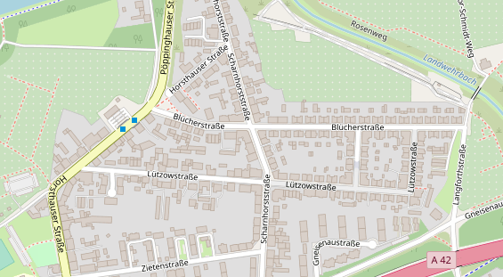 Friseur auf Satellitenbild