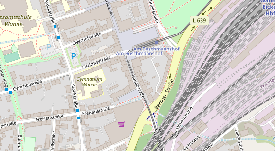 Friseur auf Satellitenbild