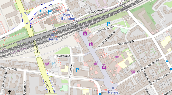 Friseur auf Satellitenbild