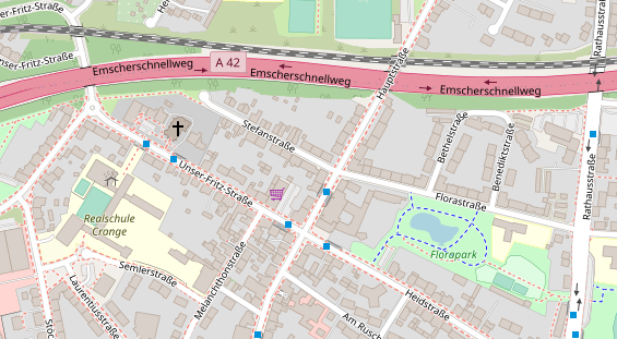 Friseur auf Satellitenbild