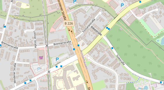 Friseur auf Satellitenbild