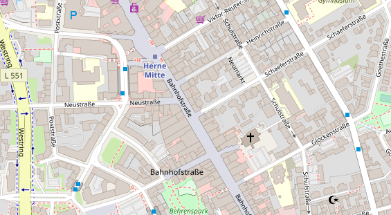 Friseur auf Satellitenbild