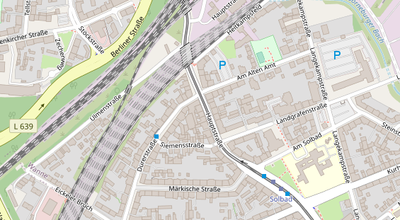 Friseur auf Satellitenbild