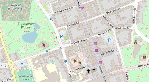 Friseur auf Satellitenbild