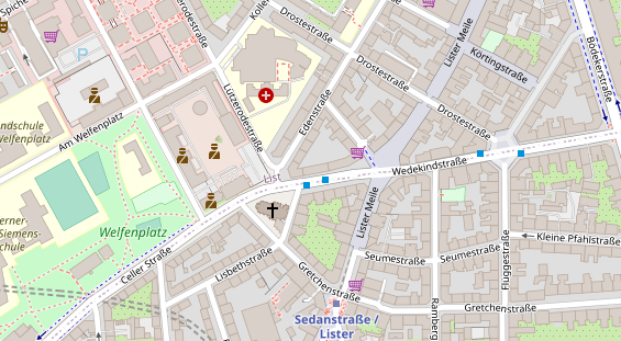 Friseur auf Satellitenbild