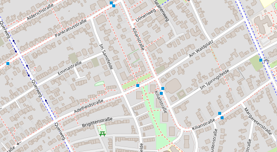 Friseur auf Satellitenbild