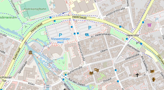 Friseur auf Satellitenbild