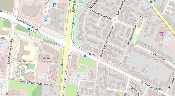 Friseur auf Satellitenbild