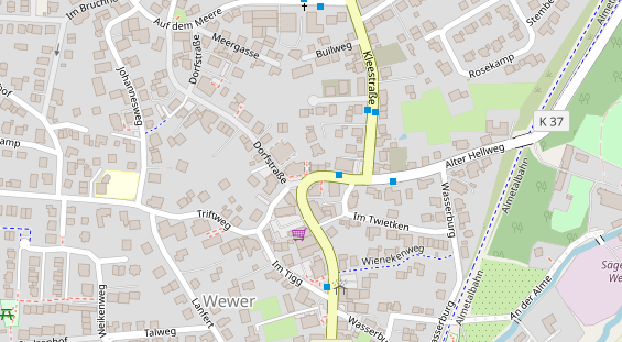 Friseur auf Satellitenbild