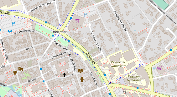 Friseur auf Satellitenbild