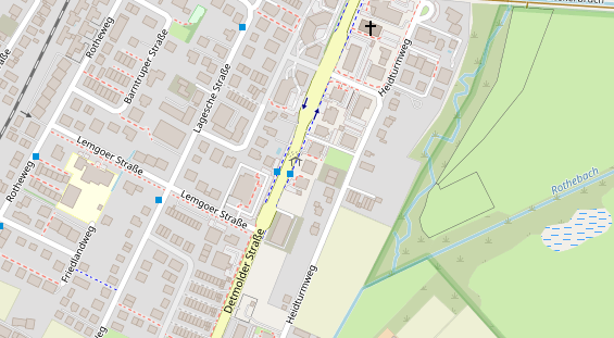 Friseur auf Satellitenbild