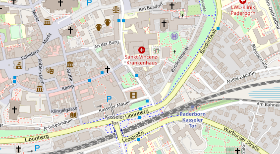 Friseur auf Satellitenbild