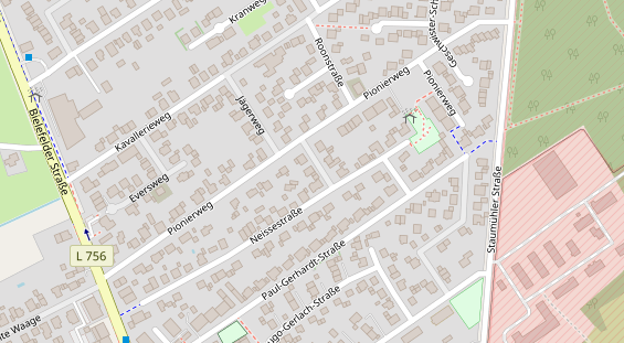 Friseur auf Satellitenbild