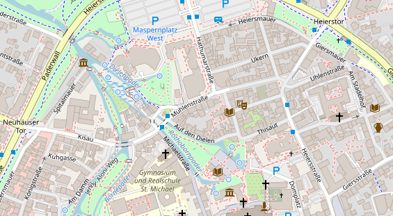 Friseur auf Satellitenbild