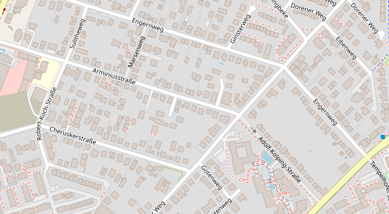 Friseur auf Satellitenbild