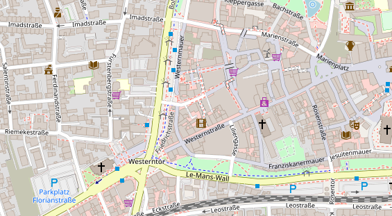 Friseur auf Satellitenbild