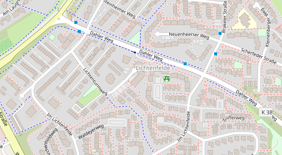 Friseur auf Satellitenbild