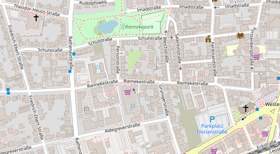 Friseur auf Satellitenbild