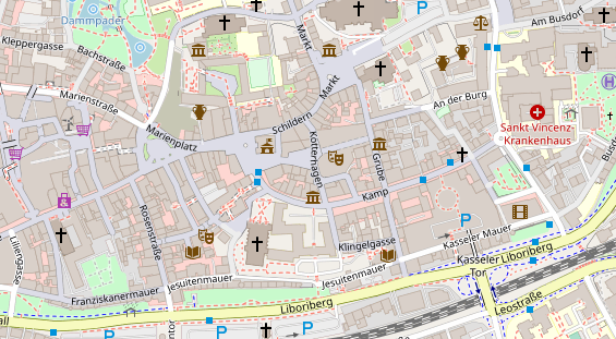 Friseur auf Satellitenbild