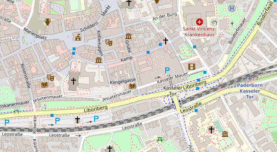 Friseur auf Satellitenbild