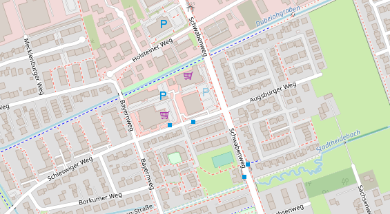 Friseur auf Satellitenbild