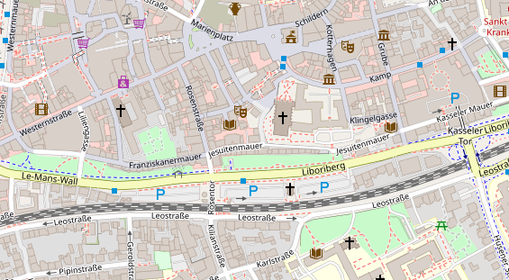 Friseur auf Satellitenbild