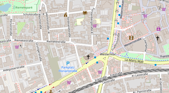 Friseur auf Satellitenbild