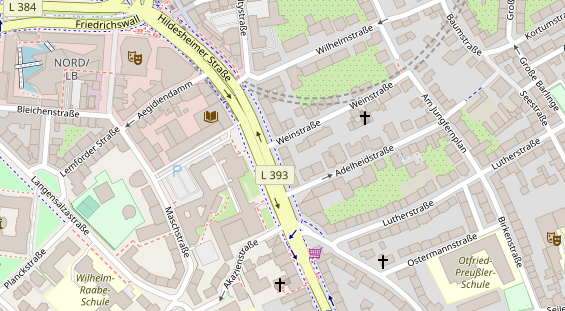 Friseur auf Satellitenbild