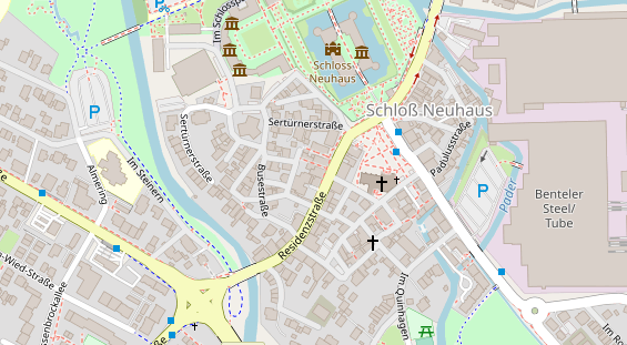 Friseur auf Satellitenbild