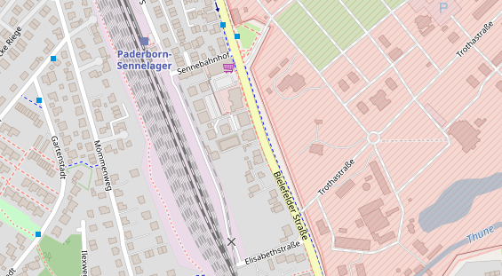 Friseur auf Satellitenbild