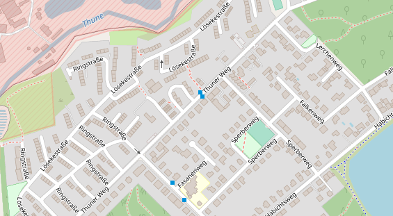 Friseur auf Satellitenbild