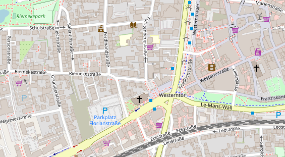 Friseur auf Satellitenbild