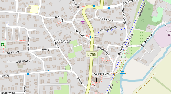 Friseur auf Satellitenbild