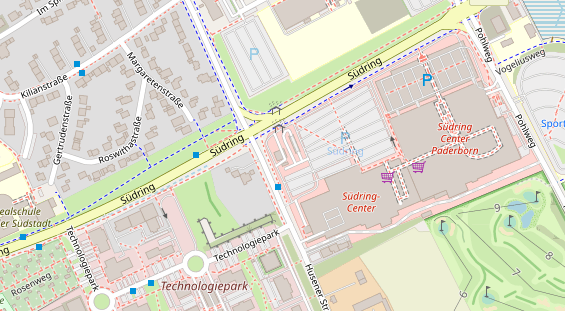 Friseur auf Satellitenbild