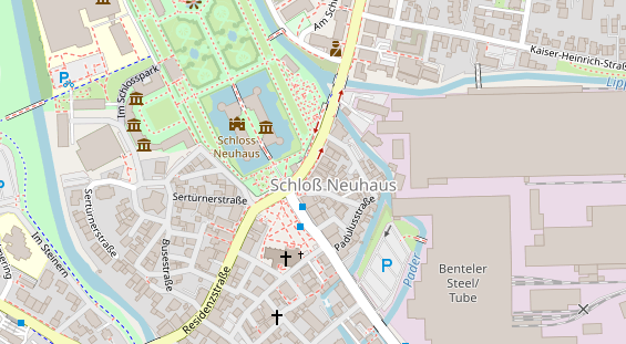 Friseur auf Satellitenbild