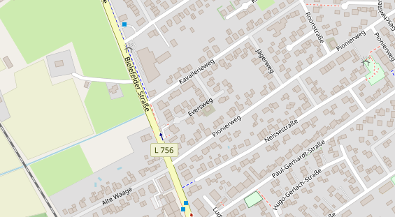 Friseur auf Satellitenbild