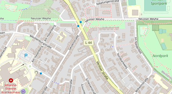 Friseur auf Satellitenbild