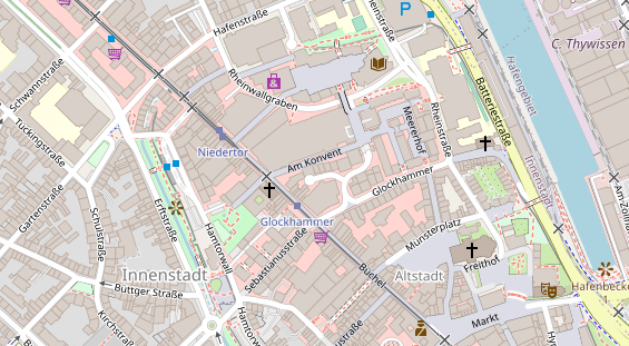 Friseur auf Satellitenbild