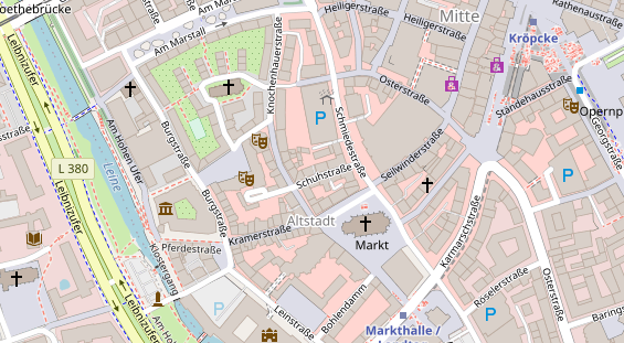 Friseur auf Satellitenbild