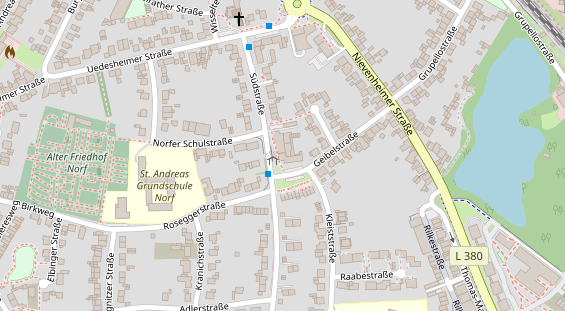 Friseur auf Satellitenbild