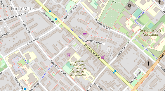 Friseur auf Satellitenbild