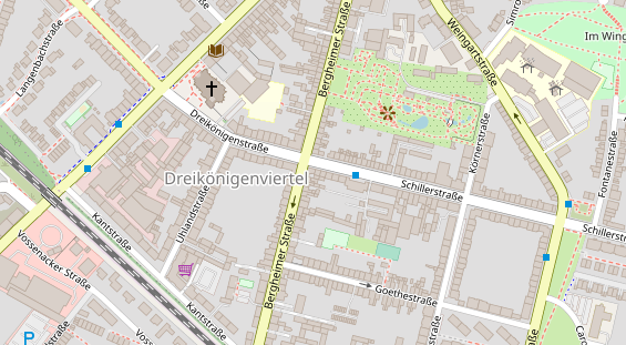 Friseur auf Satellitenbild