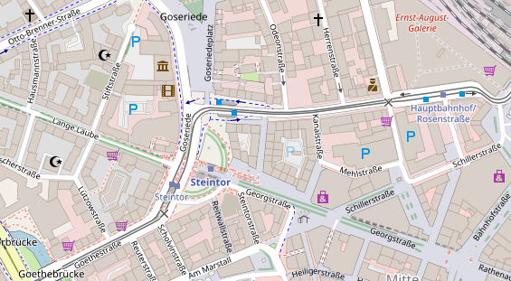 Friseur auf Satellitenbild