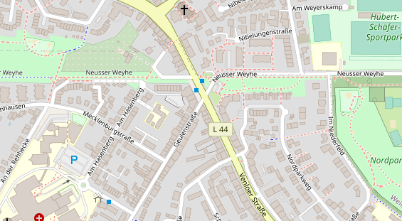 Friseur auf Satellitenbild