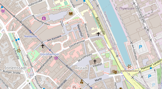 Friseur auf Satellitenbild