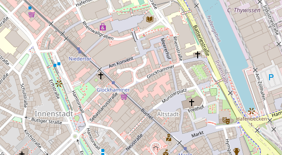 Friseur auf Satellitenbild