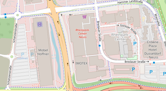 Friseur auf Satellitenbild