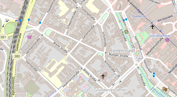 Friseur auf Satellitenbild